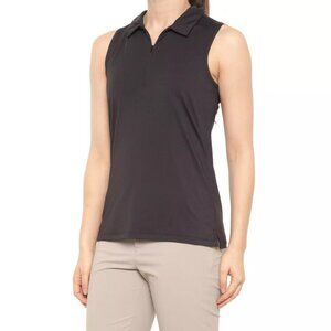 Tommy Bahama Golf black sleeveless polo shirt - large